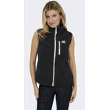 Mouwloze fleece met ritssluiting ONLY PLAY. Polair tricot materiaal. Maten M. Zwart kleur