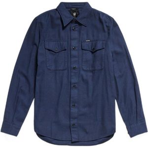G-Star RAW slim fit denim overhemd Marine sartho blue