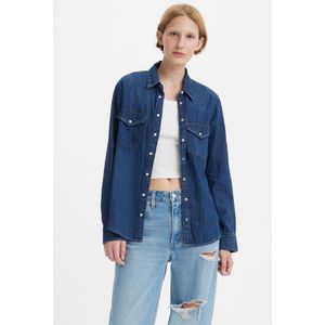 Levi's blouse Essential Western Shirt dark denim