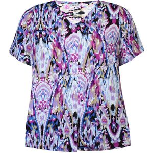 Zhenzi top met all over print lila