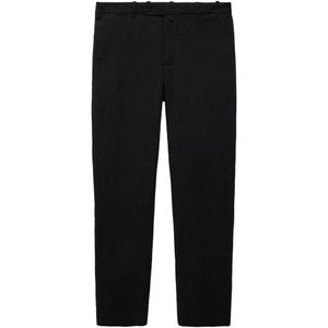 Mango Man slim fit broek zwart