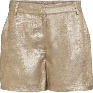 VILA regular waist casual short goud