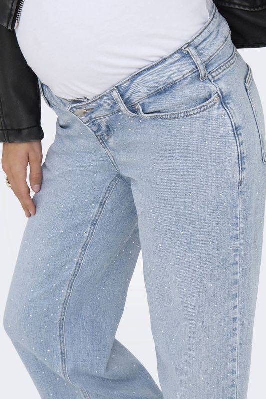 Olmcobain - Straight Fit Jeans - Blauw - Katoen