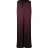 Poools regular waist casual broek donkerrood