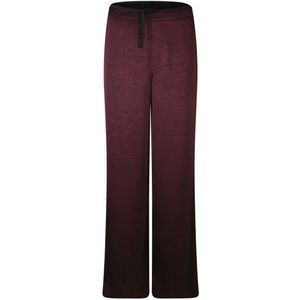 Poools regular waist casual broek donkerrood