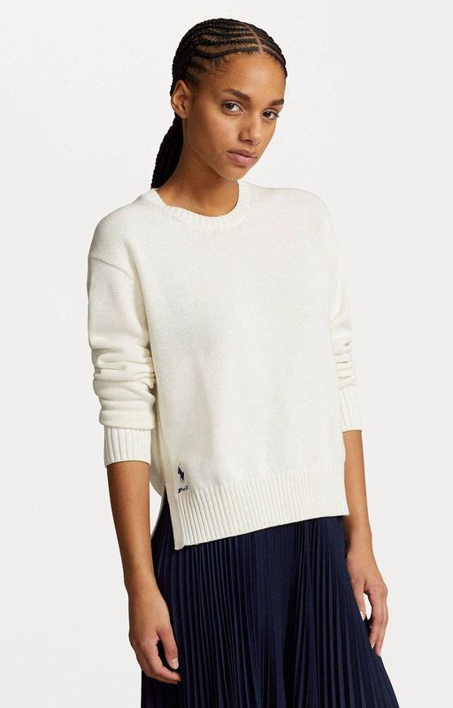 Polo Ralph Lauren - Trui - Crème - Knitwear - Lange Mouw