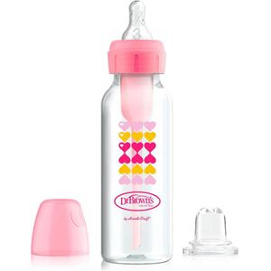 Dr. Brown's Bottle to Sippy Starterkit Standaard 250 ml roze