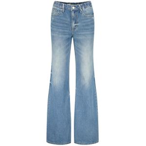 Raizzed - Jeans - RD02 Mid Blue Stone - Dames - Wide Leg - High Waist