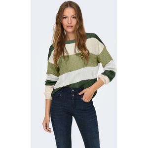JDY gestreepte gebreide trui