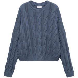 MANGO TEEN gebreide trui blauw