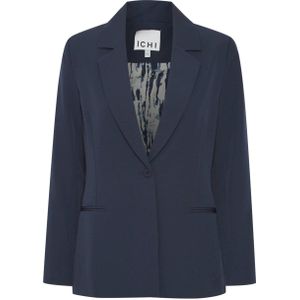 ICHI rechtvallende blazer IHLEXI donkerblauw