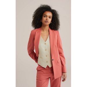 WE Fashion getailleerde blazer oudroze