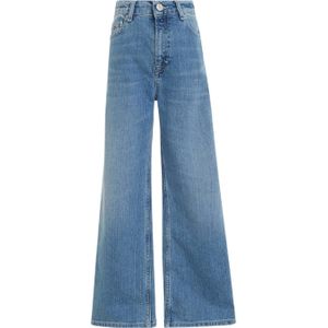 Tommy Hilfiger high waist wide leg jeans medium blue denim
