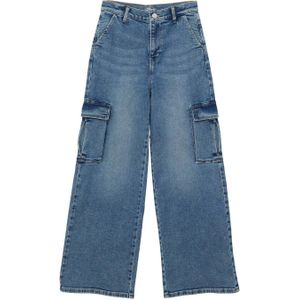 s.Oliver high waist wide leg jeans medium blue denim