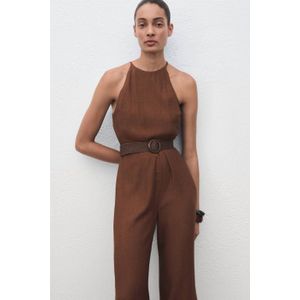 Mango jumpsuit bruin