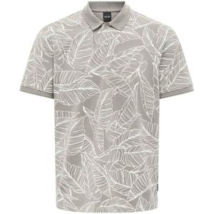 ONLY & SONS polo ONSVAIL met all over print moonstruck