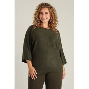 YEST - CURVE Gerta Tops - Army Green - Sweater