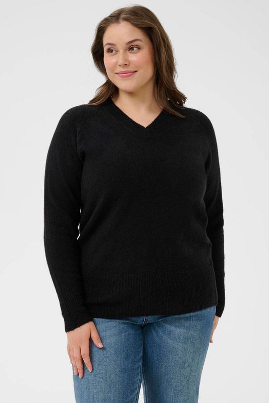 KAFFE - Kcniela - Gebreide Trui - V-hals - Lange Mouwen