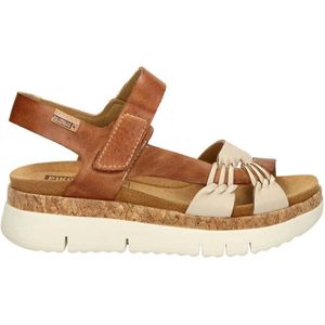 Pikolinos Palma leren sandalen cognac