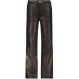 Like Flo coated straight leg jeans Fine gold denim