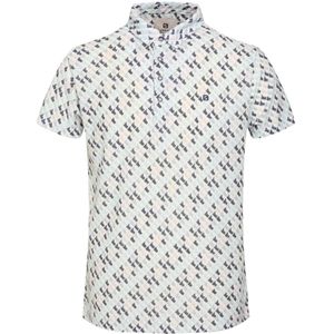 GABBIANO polo met all over print white