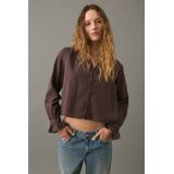 MANGO TEEN - Blouse - Katoen - Lange Mouwen - V-hals