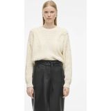 Rouge Edit - Roumicala LS O-Neck Knit - Gebreide Trui - Beige