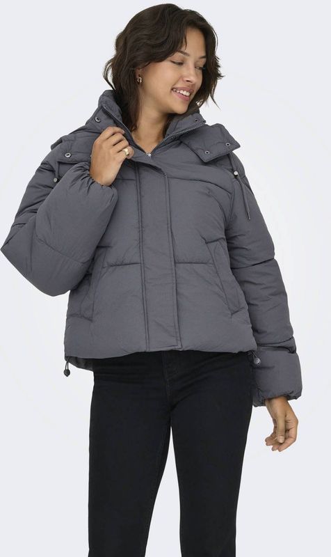 ONLY winterjas grijs