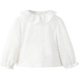 Mango Kids - Blouse - Wit - Katoen - All Over Print