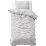 Sleeptime - Dekbedovertrek Rattan - Zilvergrijs - 140x200x220 + 1 Kussensloop 60x70