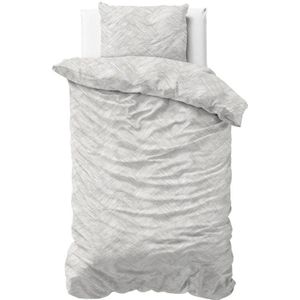 Sleeptime - Dekbedovertrek Rattan - Zilvergrijs - 140x200x220 + 1 Kussensloop 60x70