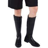 BRONX - Jezzie-jaz - Leren Hoge Laarzen - Zwart