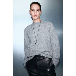 Mango pullover grijs met glitter