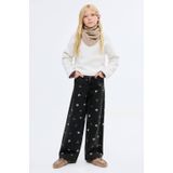MANGO KIDS - Mila - Jeans - Zwart - Wide Leg