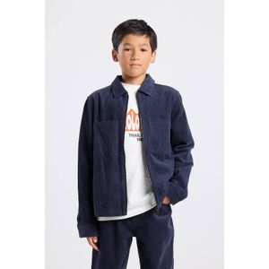 America Today - Jas - Met Polo Kraag - Corduroy Details - Voor Kinderen