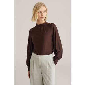 WE Fashion top donkerbruin