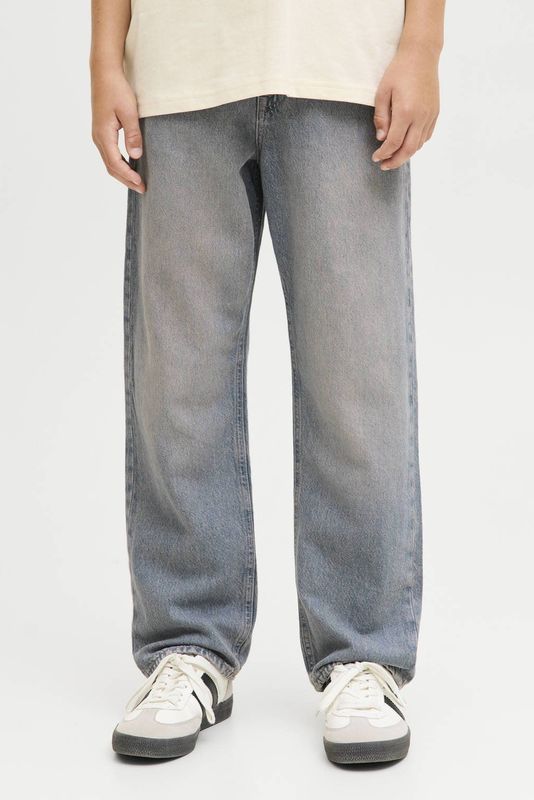 JACK & JONES JUNIOR relaxed high waist loose fit jeans medium blue denim