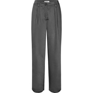 Modström satijnen wide leg pantalon Hudson antraciet