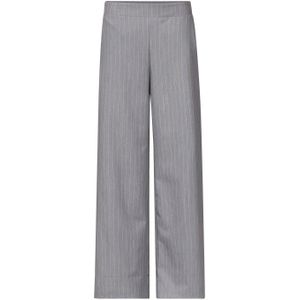 SisterS Point gestreepte wide leg pantalon VERINA grijs/ecru