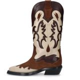 Sacha leren cowboylaarzen cognac