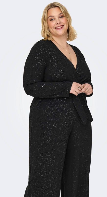 Carjosee - Jumpsuit - Met Riem in de Taille - Plus-Size - Folie Print