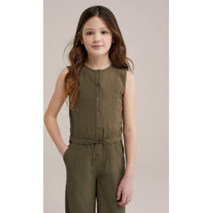 WE Fashion straight jumpsuit kaki