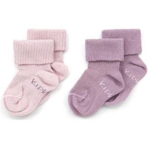 KipKep blijf-sokjes - set van 2 pastel violet/roze