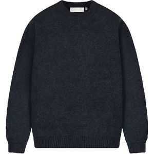 Croyez gebreide trui met backprint donkerblauw