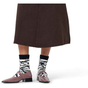 Happy Socks - Fluffy Zebra - Huissokken - Wit