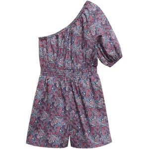 Mango Kids jumpsuit met all over print donkerblauw/paars