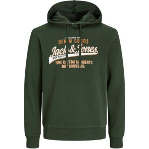 JACK & JONES PLUS SIZE hoodie donkergroen