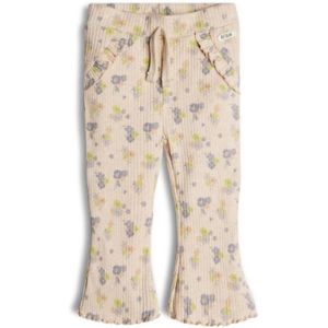 Retour Mini gebloemde flared broek Natalia beige/lila/groen