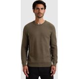 Cast Iron - Pullover - Groen - Crewneck Regular Fit - Katoen Stretch