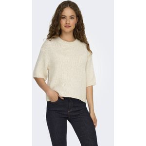 JDY - JDYLinea - Trui - Lichtbeige - Losse Pasvorm - Driekwart Mouw